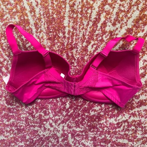 NWT Fushia Laced Lightly Lined Balconette Bra - Auden - Picture 3 of 5